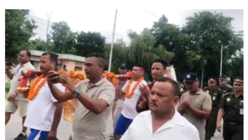 धनगढी उप‐महानगरपालिकाको सरकारी टोली बडीमालिकाको प्रस्थान
