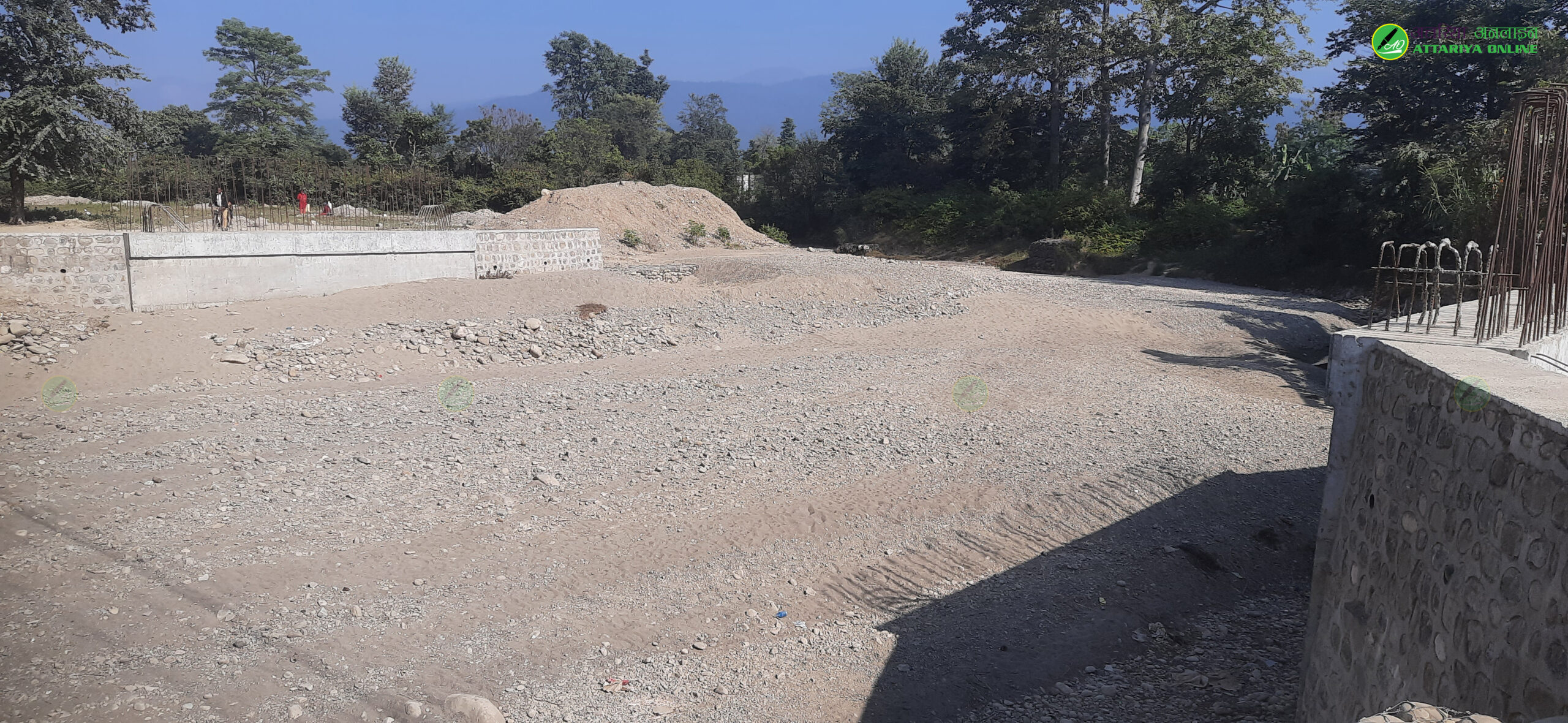 अझै पुराभएन हुलाकी सडकको निर्माण कार्य