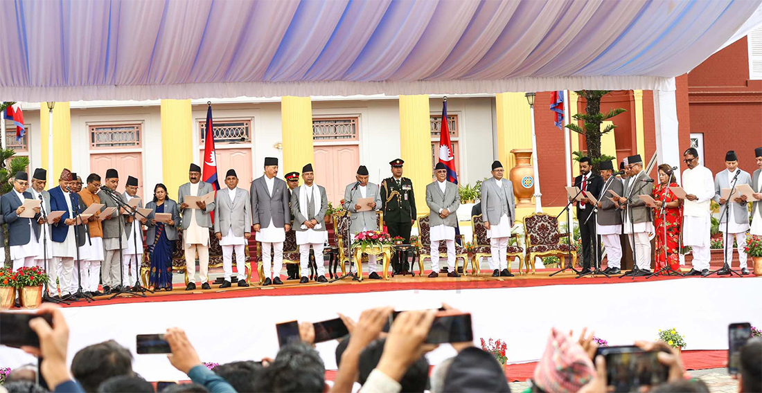 १९ मन्त्रीले लिए शपथ