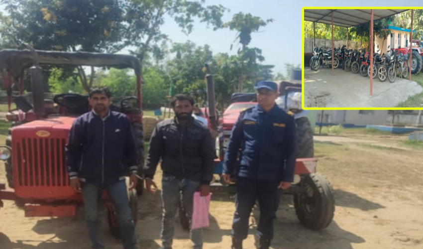 कञ्चनपुरबाट चोरीका दुई ट्याक्टरसहित चालकहरू पक्राउ