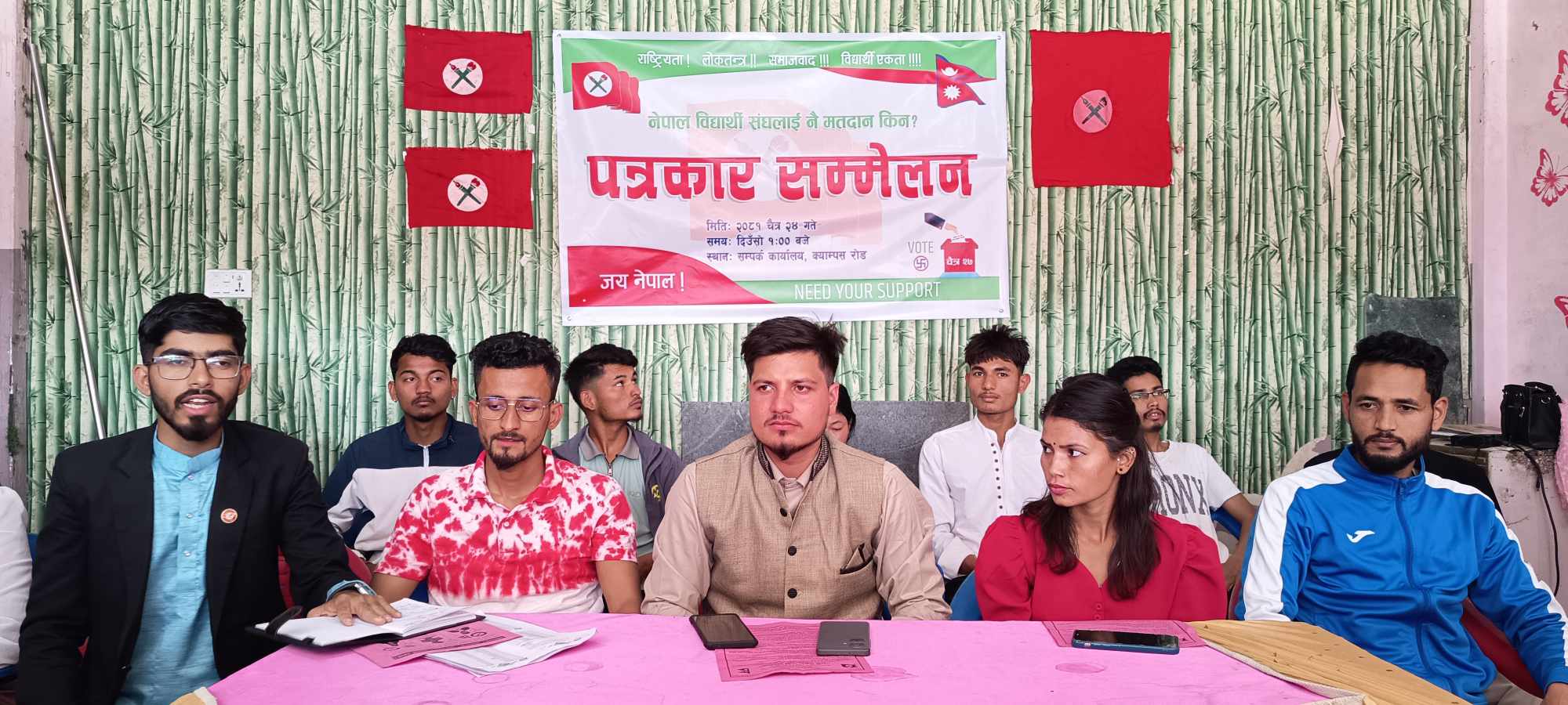 कैलाली बहुमुखी क्याम्पसमा नेबिसंघको तर्फबाट सभापति पदमा पन्तको उम्मेदवारी, १८ बुँदे घोषणापत्र सार्वजनिक