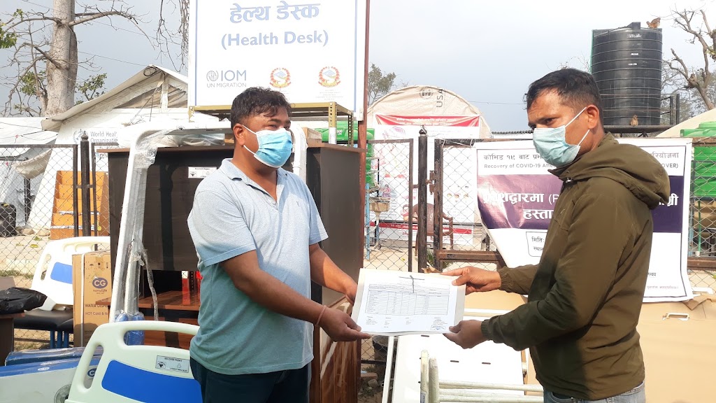 रिकोभरद्वारा गौरिफण्टा स्वास्थ्य वीटमा करिव तीन लाख बराबरको सहयोग